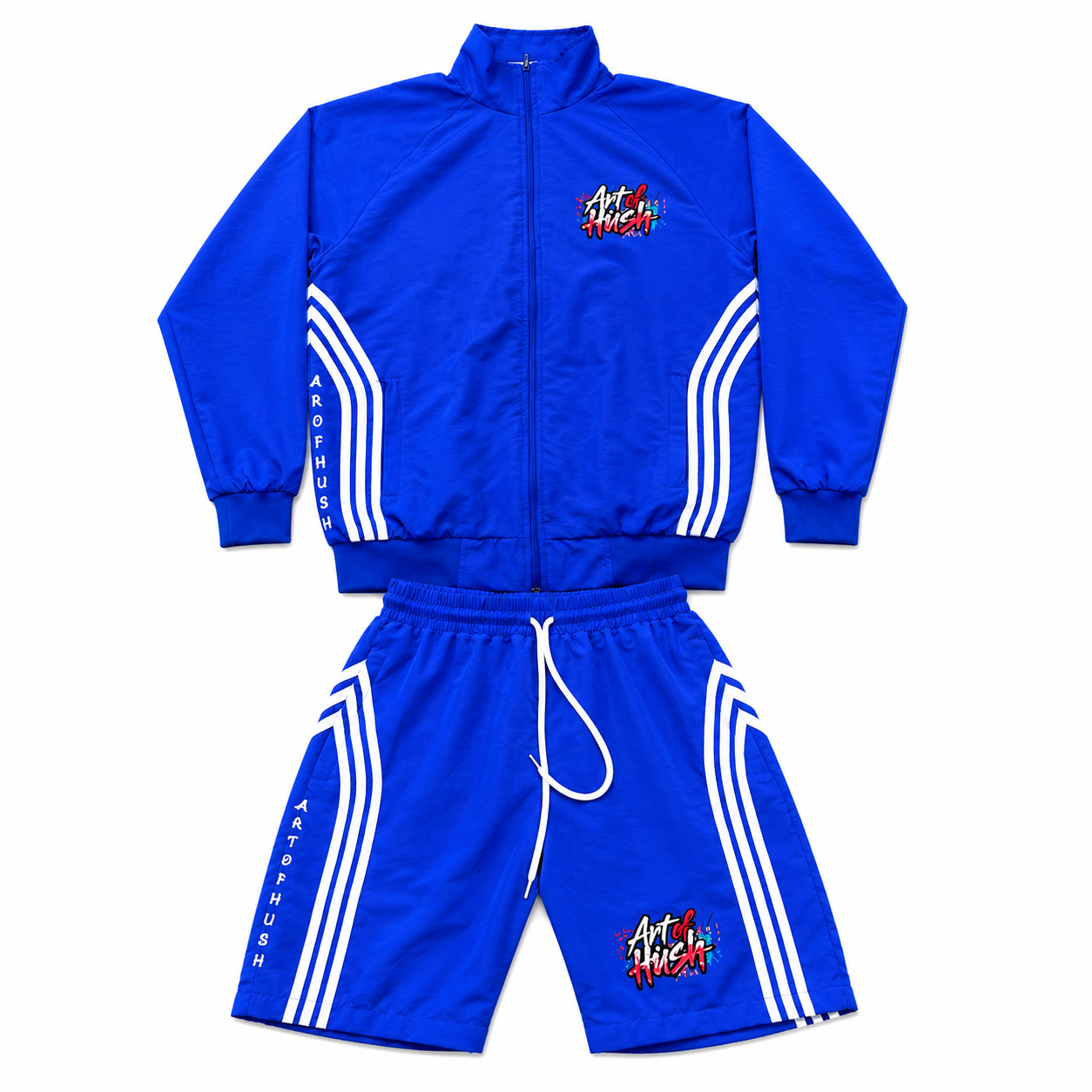AOH NYLON SHORT SETS (BLUE)