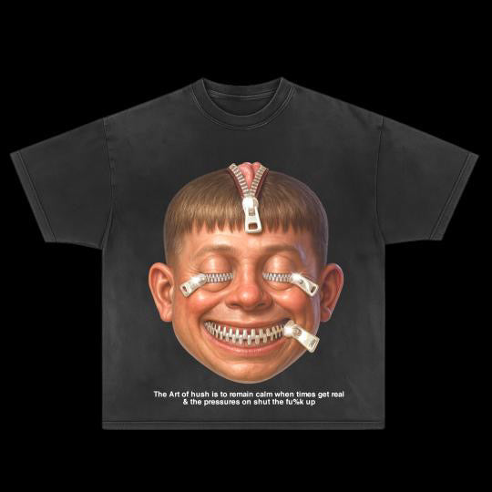 AOH: STFU [GRAPHIC TEE] SILVER ZIP