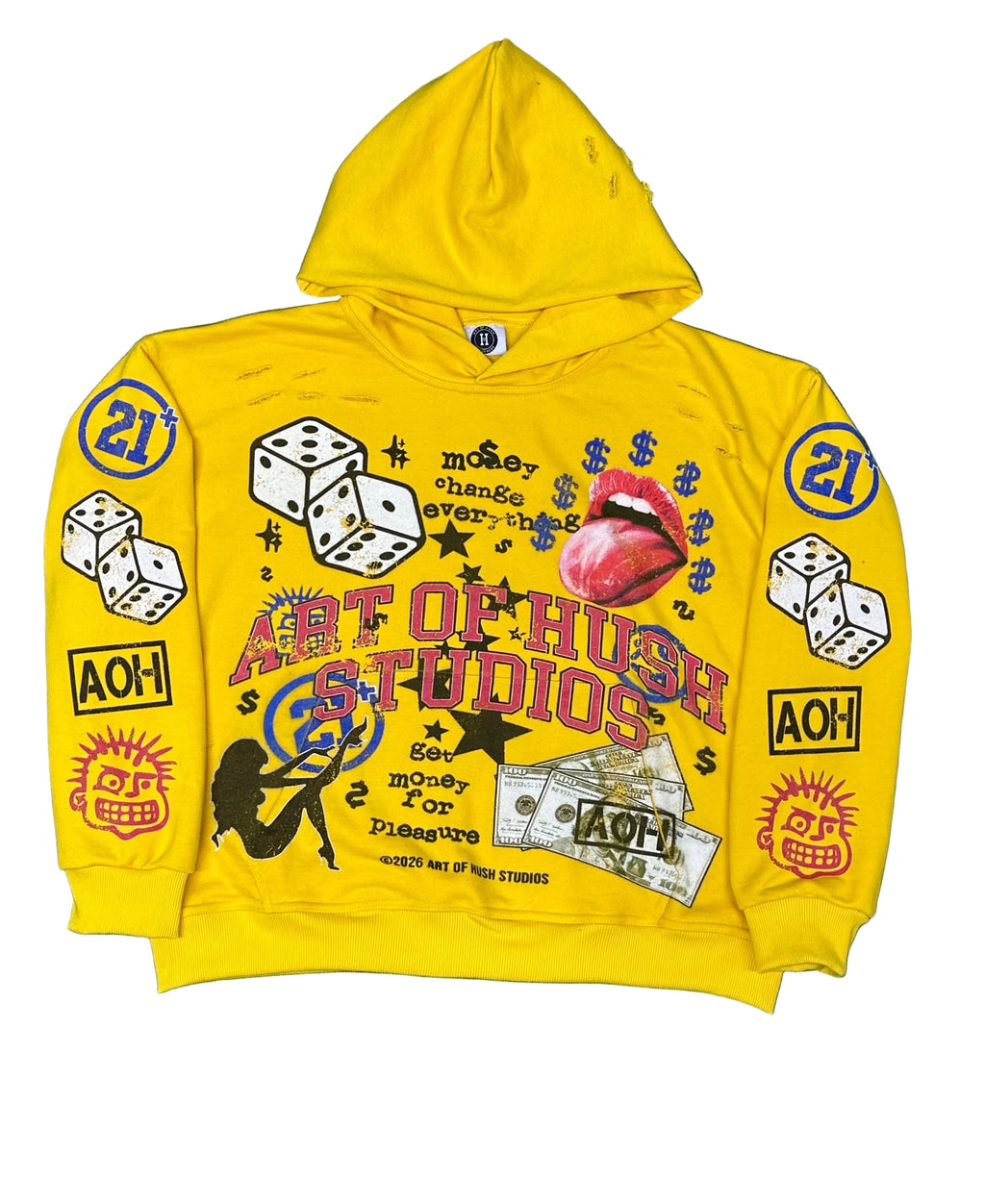 MONEY CHANGE HOODIE (YELLOW)