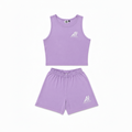 AOH Lavender Crop Tank & Shorts Co-ord Set