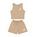 AOH Sand Beige Crop Tank & Shorts Co-ord Set