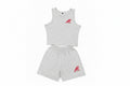 AOH Grey Marl Crop Tank & Shorts Co-ord Set